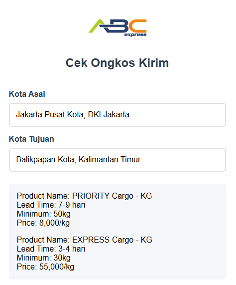 Ongkos kirim pengiriman barang besar jakarta - balikpapan